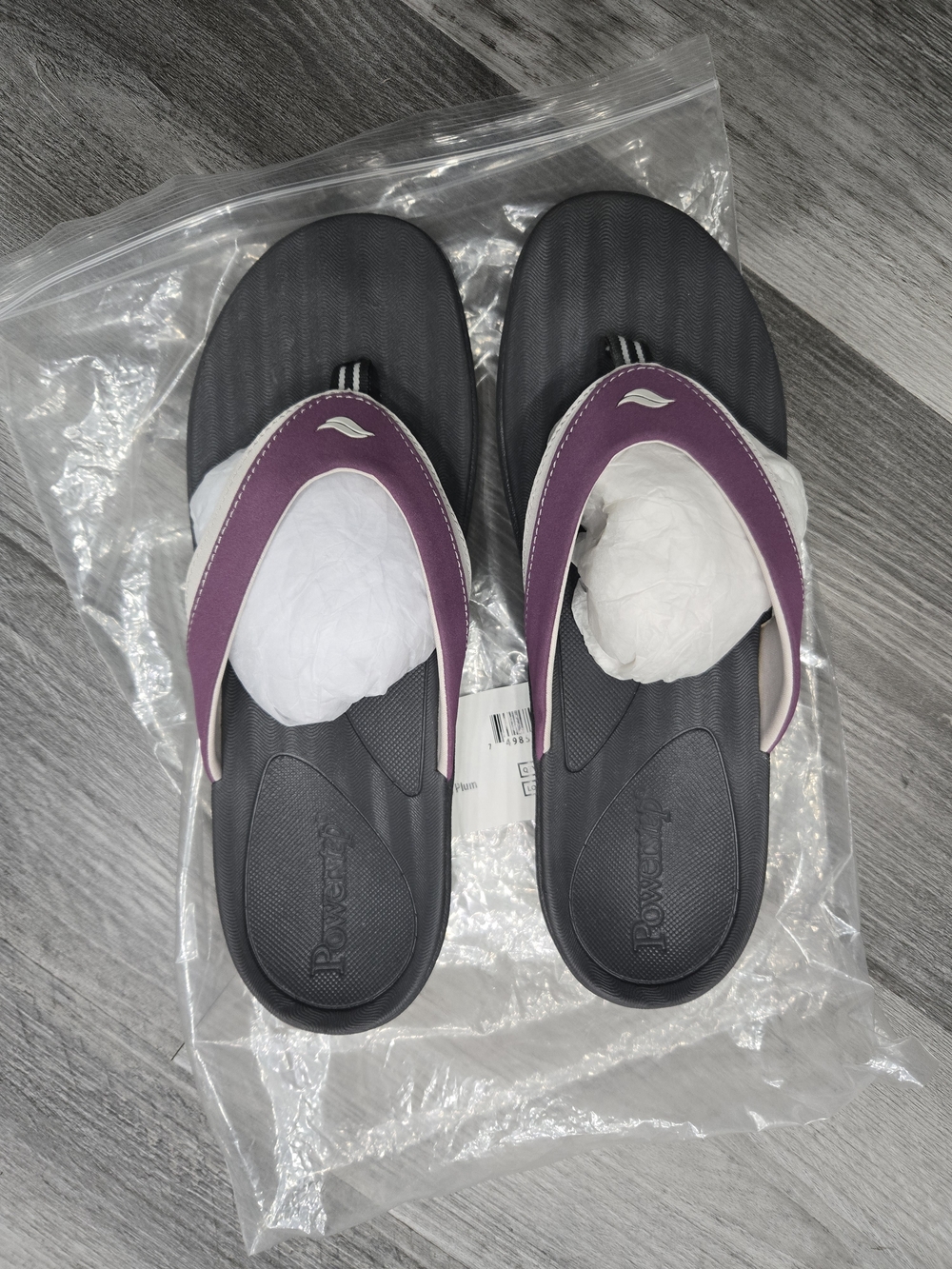 PowerStep ArchWear women's orthotic sandals in plum